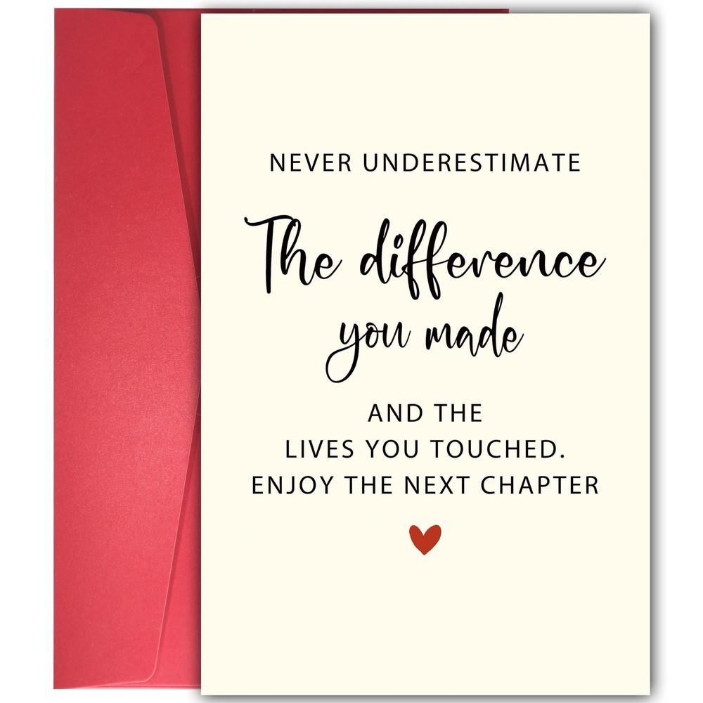 Goodbye Card for Coworkers Leaving – Heartfelt Farewell Card with Uplifting M…