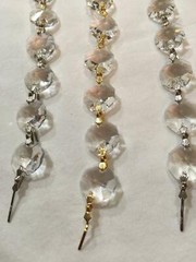1-REAL CRYSTAL CHAIN – 36 inch / BRILLIANT GLASS CRYSTAL SWAG / Wedding Decor