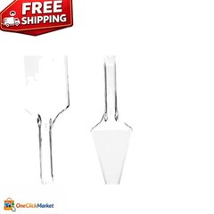 Durable Clear Plastic Cake Serving Set – Perfect for Weddings & Celebrations