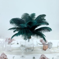 12 pcs 13-15″ long Teal Genuine Ostrich FEATHERS Wedding Party Centerpieces
