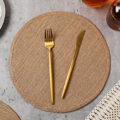 Yunlly Set of 48 Burlap Round Placemats Bulk Burlap Circle Rustic Table Decor…