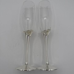 Studio His & Hers Toasting Glasses Pre-Owned New In Box