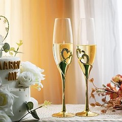 Wedding Champagne Goblets Toasting Flute Glasses for Bride and Groom Creative De