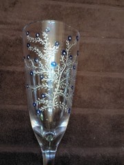 Bride and Groom Wedding Champagne/Wine Toasting Glasses Set