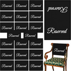 20 Pack Reserved Seating Signs Reserved Chair Signs Church Pew Reserved Signs Re
