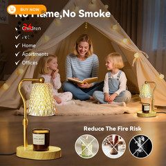 Candle Warmer Lamp with Timer Dimmer, Birthday Gifts for Women Amber-gold