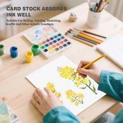 Cardstock 5×7, 110 Sheets, White Card Stock, 5×7 IN-110Sheets,