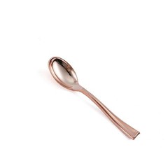 4″ long Rose Gold Dessert Spoons Wedding Dinner Party Home Disposable Tableware