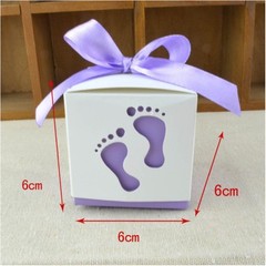 10/20/50/100Pcs feet Favor Ribbon Gift Box Candy Boxes Wedding Sweet Party Decor