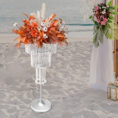 4 Tier Acrylic Flower Stand 32.28inch Tall Wedding Centerpieces Flower Stand