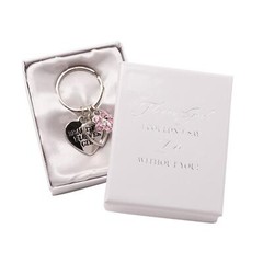 Heart Charm Keyring Wedding Gift – Beautiful Flower Girl