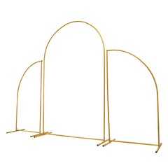 Metal Arch Backdrop Stand DIY Fun Wedding Arch Stand Set of 3 (1.6m/2.2m/1.6m)
