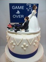 Funny Auto Mechanic Cake Topper Reception Wedding Day Bride Groom Funny