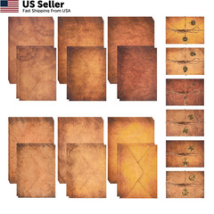Vintage Stationery Paper and Envelopes Set – 24 Sheets Classic Aged