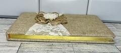 David Tutera Burlap and Lace Wedding Guest Book Special Event Occasions 60 Pages