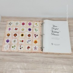 Your Perfect Wedding Planner Cathy Bouchard Floral 3-Ring Binder Organizer Forms