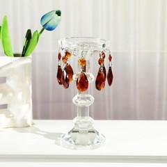 10pcs Crystal Prisms Chandelier Ornament Pendants Rainbow Maker 38mm Drop Amber