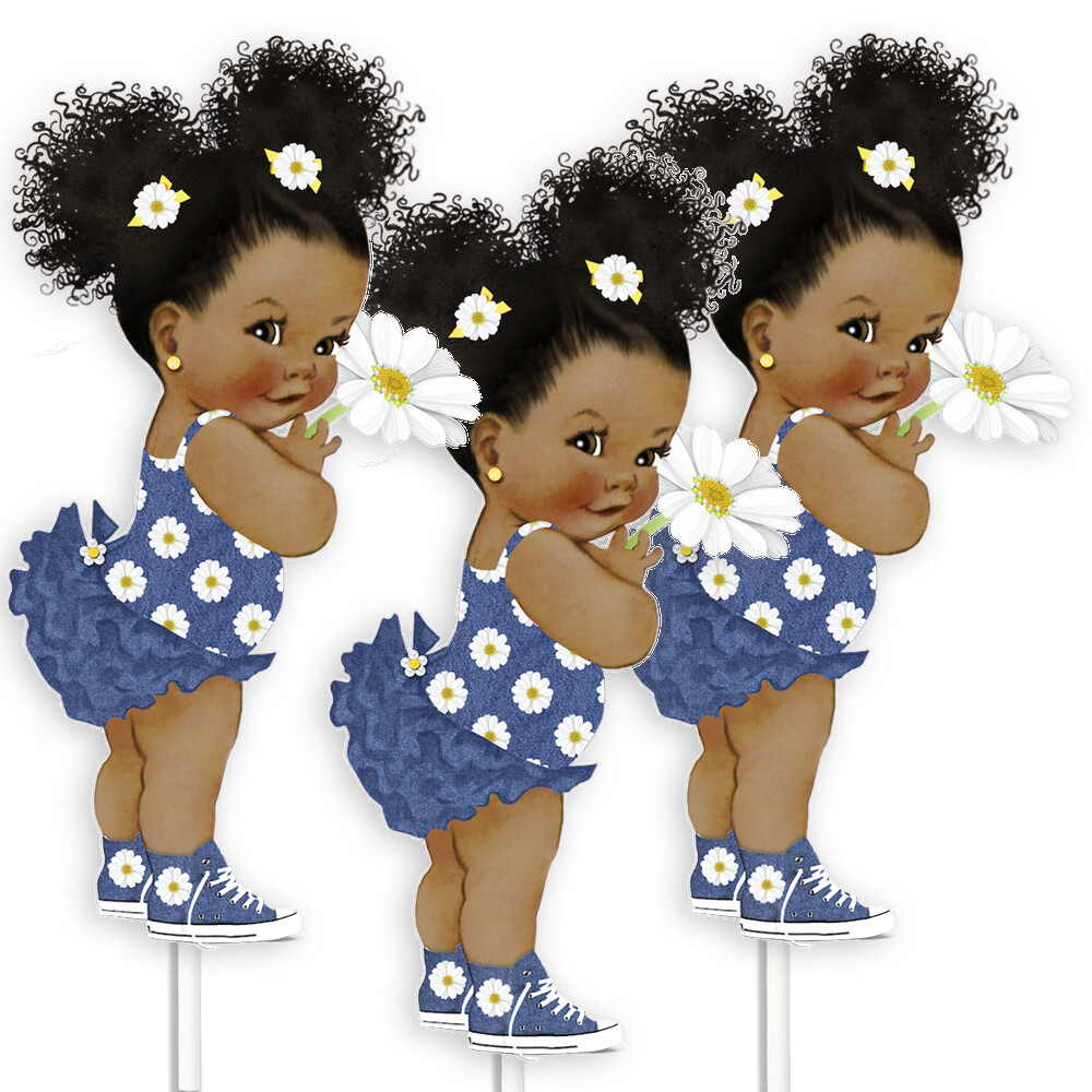 Jeans Baby Shower Girl Centerpieces, Jeans Birthday Party Decoration