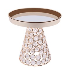 5-piece Crystal Cake Stand-french Gold Cake Stand For Wedding & Ceremony Bakery