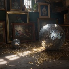 Yescom 20″ Large Disco Ball Mirror Big Hanging Glass for Party Events Wedding