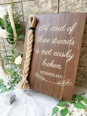 God’s Knot Cord of Three Strands Wedding Sign – A Unique Unity Ceremony Piece