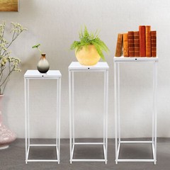 Metal Plant Pot Stand Indoor Outdoor Flower Planter Display Holder Rack Set of 3