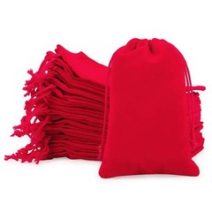 25/50pcs Velvet Pouch Jewelry Ring Bags Wedding Favor Bag Party Velour Baggie