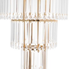 3-Tier Clear Gold Wedding Flower Stand Acrylic Iron Floor/Tabletop
