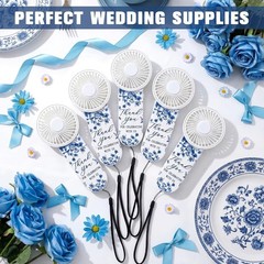 Bulk 10 Pcs Portable Wedding Fans Wedding Favors Thank You For Celebrating Fans