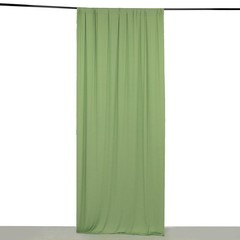 5 ft x 10 ft SAGE GREEN 4-Way Stretch Spandex Divider Backdrop Curtain Wedding