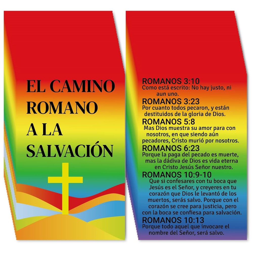 Fankya 240pcs Spanish Gospel Tracts Plan of Salvation 3.5 x 2.24 In, bright 1