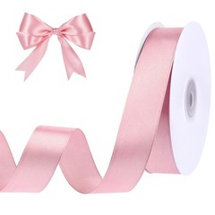 woric Pink Ribbon 1 Inch 50 Yards Bow Satin 1 inch x 1800 inches,