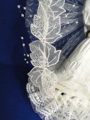 New Elegant & Absolutely Stunning Porcelain Bridal Couple Wedding CakeTop # 254