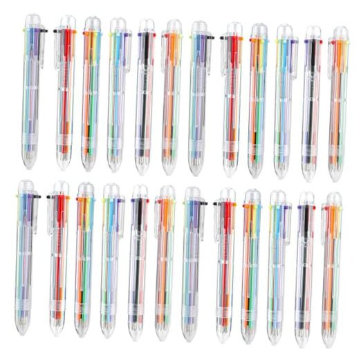 Easter Basket Stuffers 24 PCS Ballpoint Pens for School 6-in-1 Colored Pens