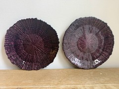 Set Of 8 Purple Reef Charger Plates 9” Round – Wedding & Event