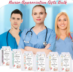 30 Set Nurse Gifts Bulk Nurse Ballpoint Pens and Thank You Cards with Bags Twist