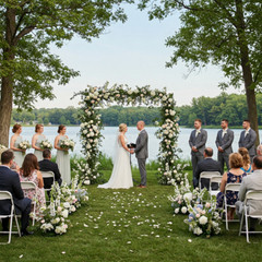 Square Wedding Arch hanging Flower White Metal Stand for Wedding party Ceremony