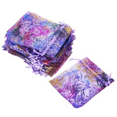 50/100/200 Sheer Coralline Organza Favor Gift Bags Jewelry Pouches All Sizes