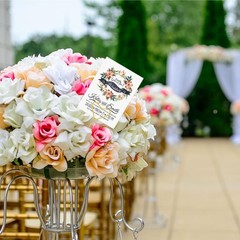 40 Packs Floral Card Holder Picks – Metal Gift Card Holder Sticks for Bouquet…