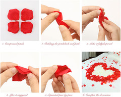 2000 Pcs Black Rose Petals Artificial Flower Petals Silk Black Rose Petals for R
