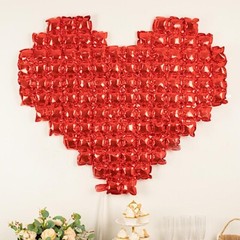Red 41×36 in Metallic Extra Large Heart Mylar Foil BALLOON Backdrop Party Events