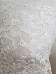 Bridal Lace White Beautiful 3 Pounds! 2 Pieces Great for Weddings