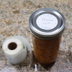 Dissolvable Food Labels for Canning, Pantry, 2 Inch Round, Teal Round