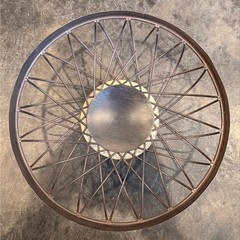 Rustic Industrial Wire Pedestal Centerpiece Fruit And / Or Vegetable Bowl