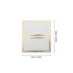 50 Pcs Double-sided Hot Stamping Place Card Birthday Party Banquet