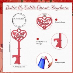25 Sets Quinceanera Party Favors for Guests Butterfly Bottle Opener Keychain