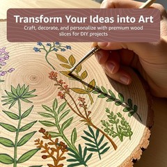 10 Pack of Large Wood Slices – Perfect for Centerpieces & DIY Crafts, 11-13 in