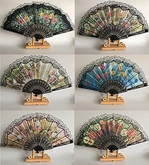 4 Pieces Folding Hand Fans Church Wedding Gift, Party Favors, DIY Decoration …