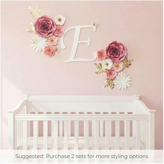 3D Rose Paper Flowers with Butterflies