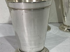 S.N.K ENT Vintage Silver Plated Lacquered Brass Goblet Table Decor HGT1-181